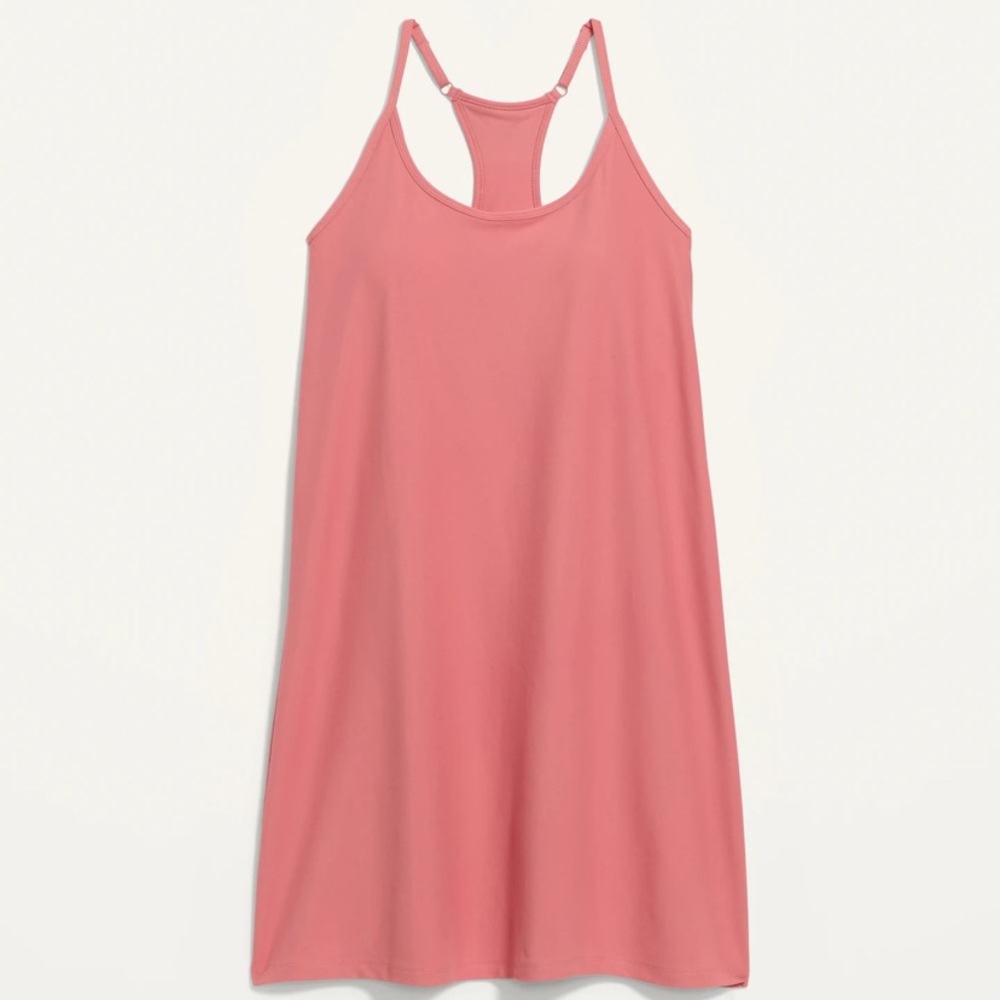 Old Navy Sleeveless PowerSoft Performance Racer-Back Mini Swing Dress Active